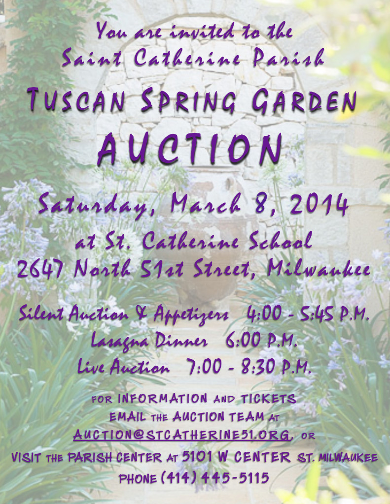 Parish AUCTION @ St. Catherine School Gym & Cafeteria | Milwaukee | Wisconsin | United States